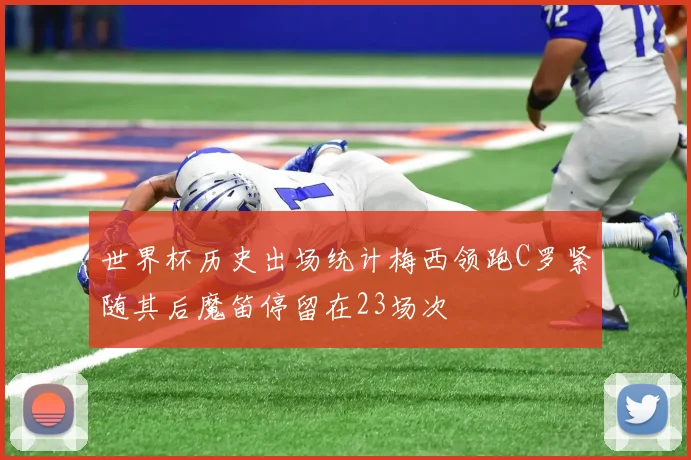 世界杯历史出场统计梅西领跑C罗紧随其后魔笛停留在23场次