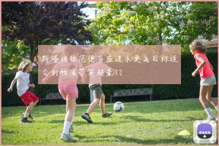 斯塔姆称范德芬应追求更高目标适合利物浦等英超豪门